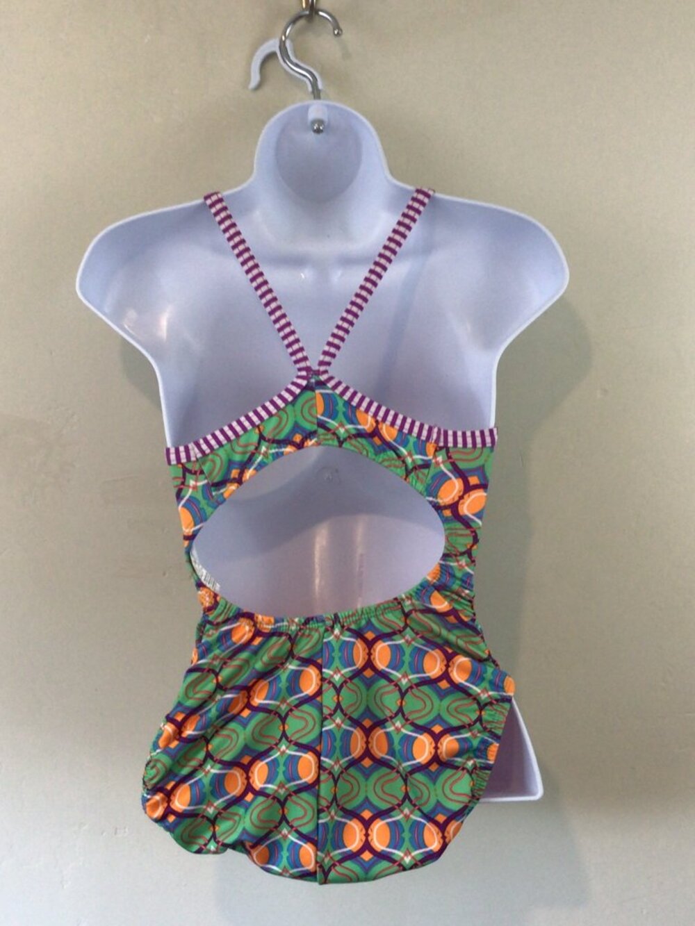 3/$10💕 Dolfin Uglies Multi Colored Printed One Piece Swim Suit Swimsuit Size 32 - Picture 4 of 5